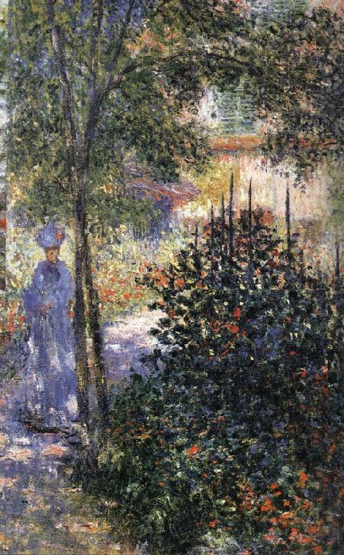 Claude Monet Blue Shadows Camille in the Garden at Argenteuil china oil painting image